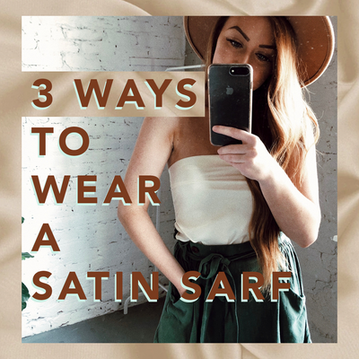 3 Ways To Wear a Satin Scarf