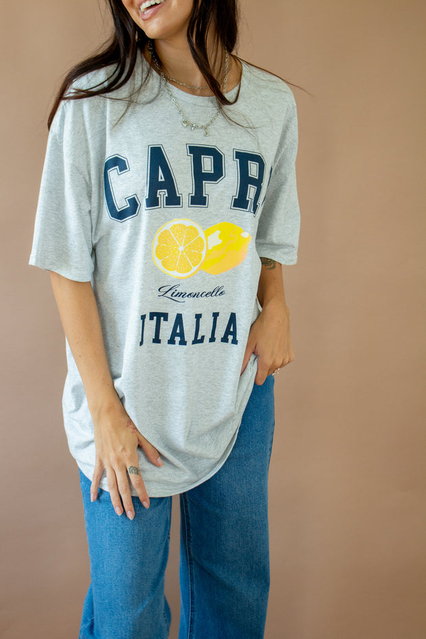 Capria Italia Oversized Tee Grey