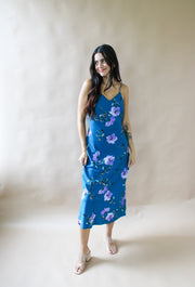 Demi Floral Maxi Dress Teal