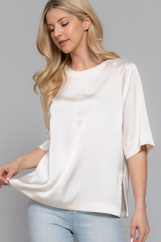 Grace Note Satin Blouse