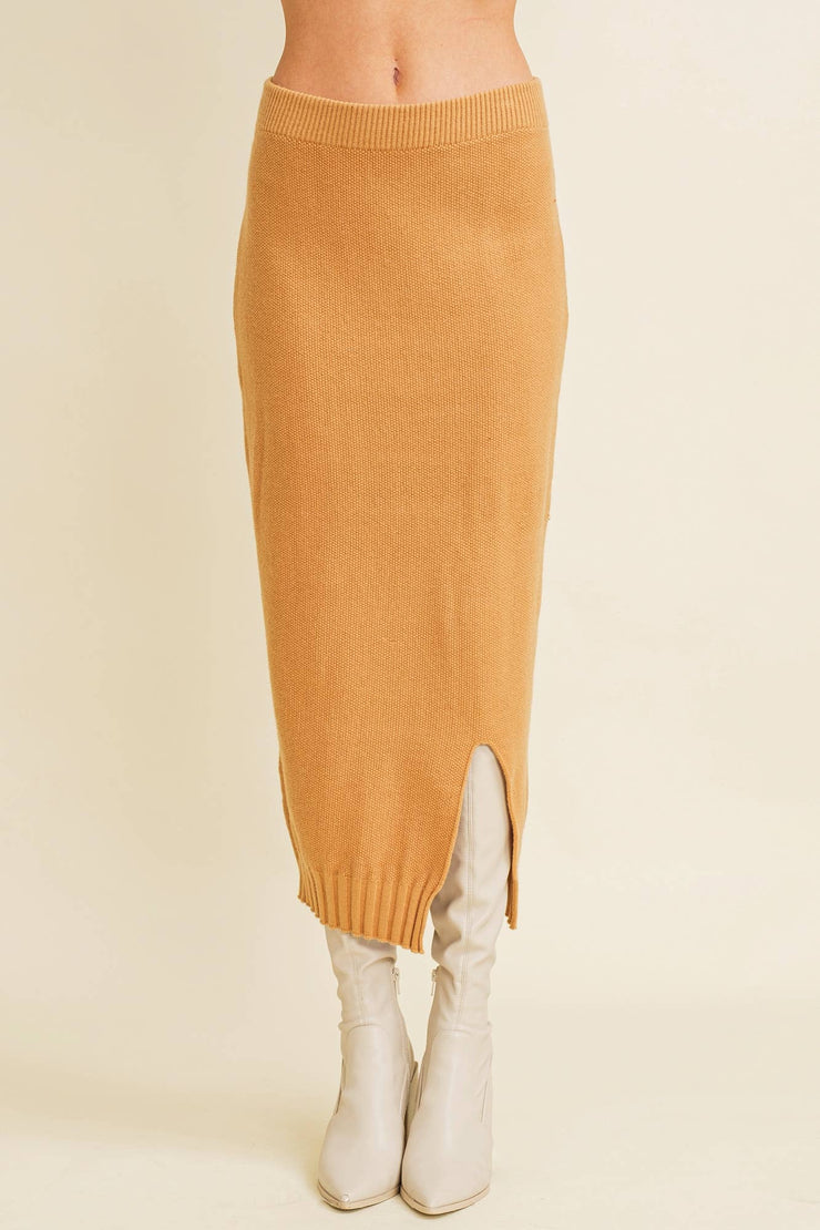 Heather Sweater Midi Skirt