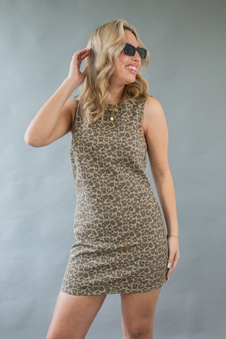 Marina Leopard Dress