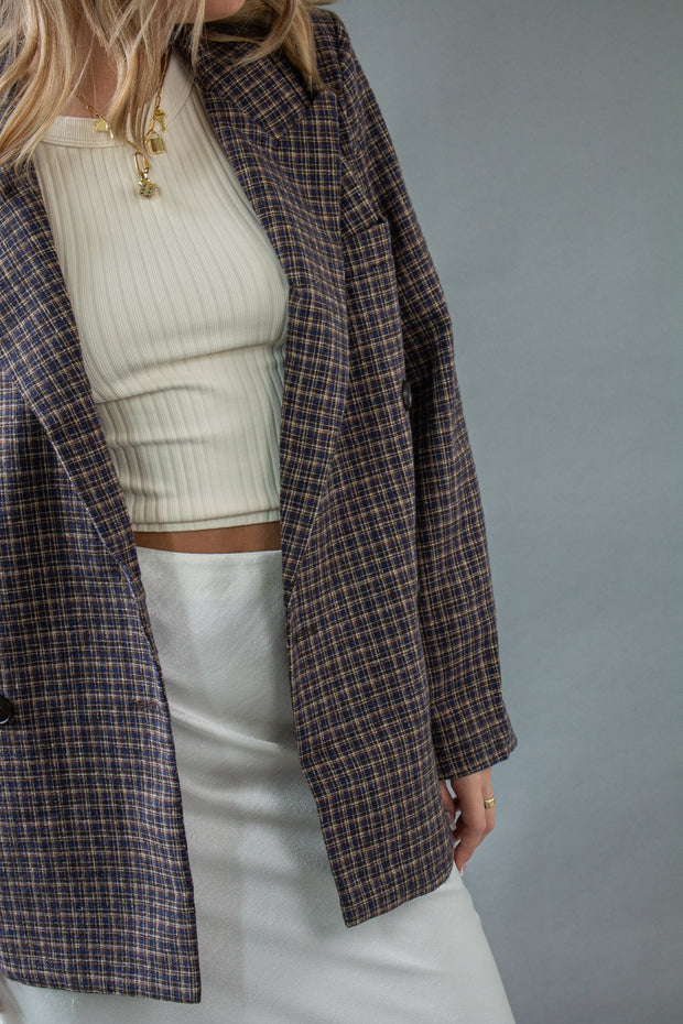 Kelsey Plaid Blazer