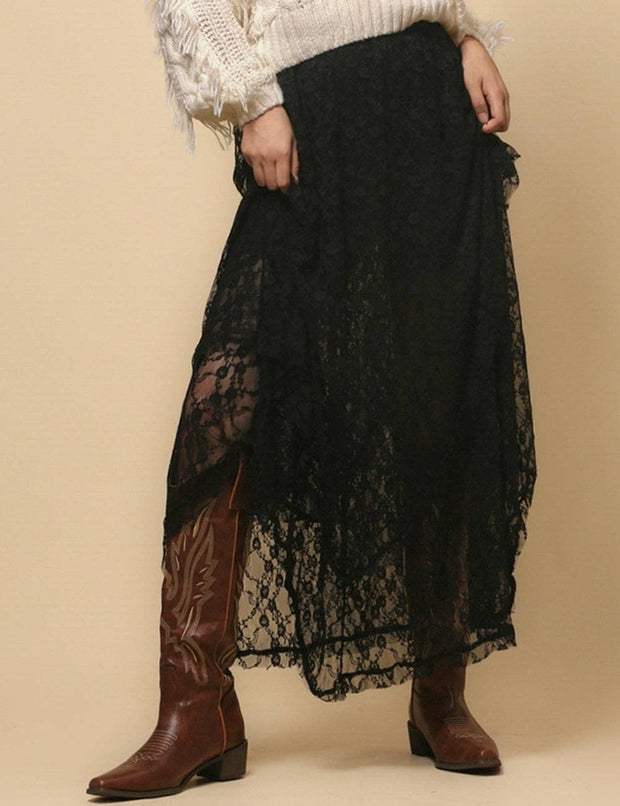 Amelie Lace Midi Skirt