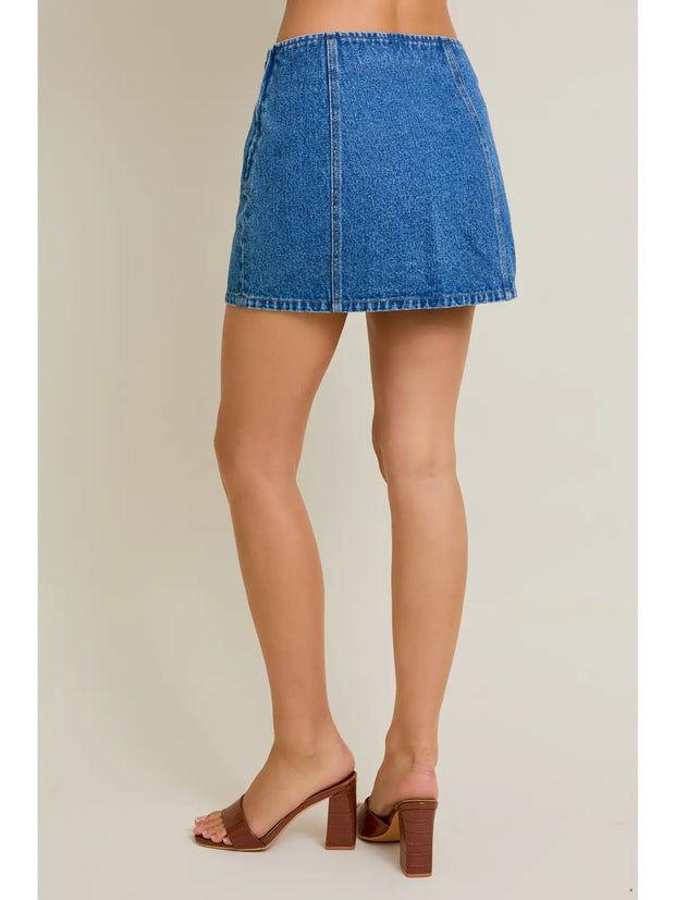 Mya Denim Mini Skirt