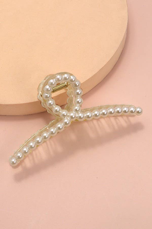 CLASSIC PEARL HAIR CLAW CLIPS