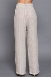 Coastal Lines Straight Leg Pants