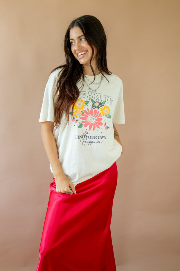 Dream It Spring Graphic Tee Ivory