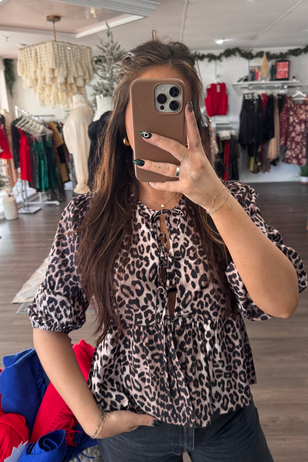 Fierce Evening Leopard Top