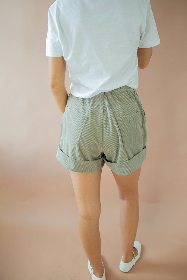 Zoey Corduroy Shorts Olive