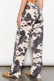 Annie Cow Print Pants