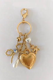 Heart And Bow Keychain