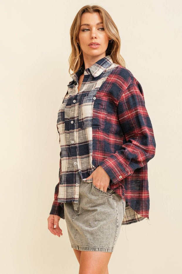 Claire Flannel Top