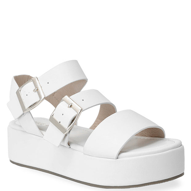 Double Buckle Platform Sandals
