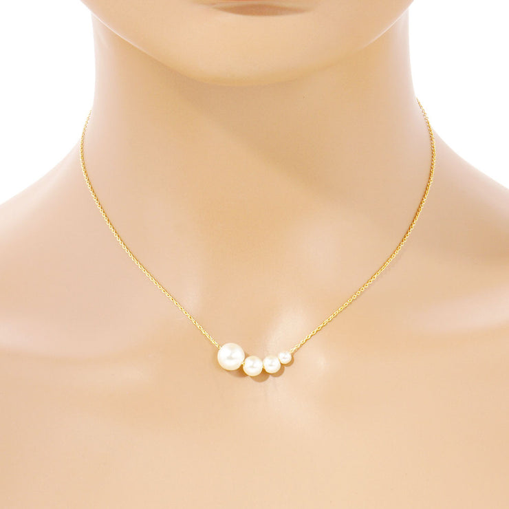 Dainty Pearl Bead Necklace