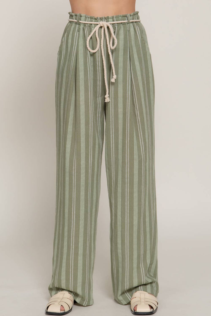 Seaside Stripe Linen Pants