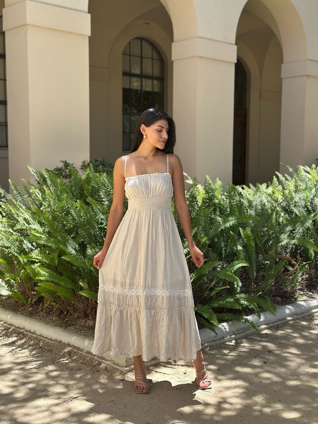 Lila Smocked Maxi Dress