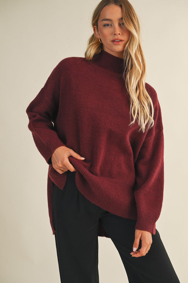 Margo Mock Neck Sweater