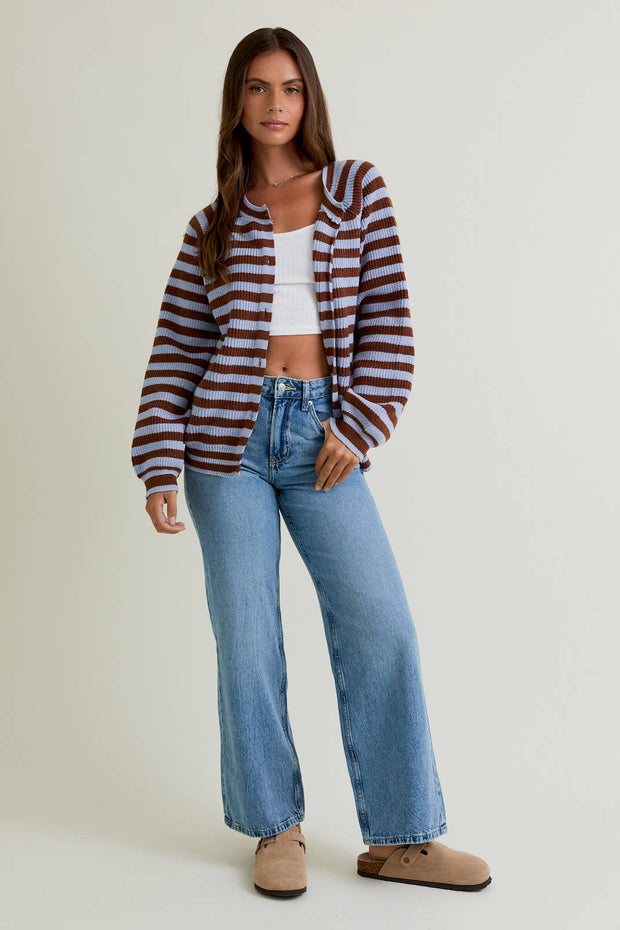 Callie Striped Cardigan
