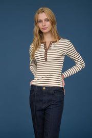 Vienna Stripe Henley Top