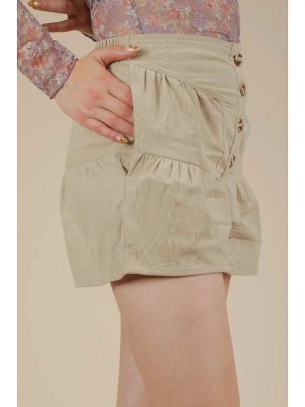 Lila Corduroy Shorts