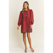 Christmas Day Plaid Dress