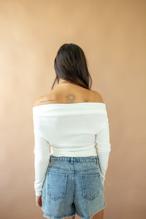 Tyana Off Shoulder Top White