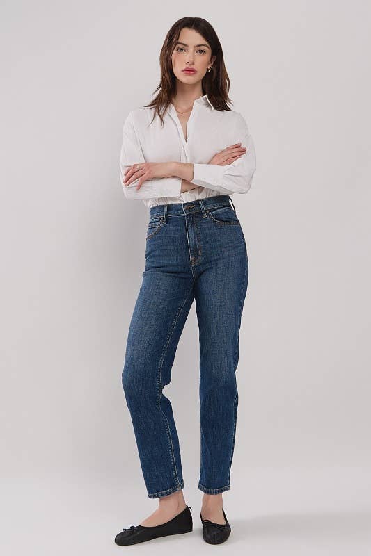 Olsen High Rise Straight Leg Jean