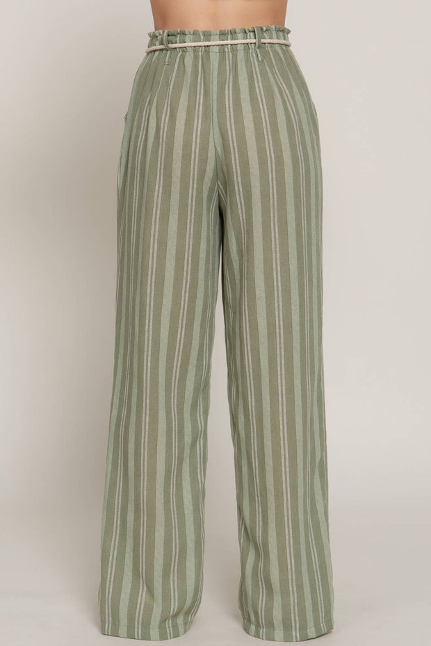 Seaside Stripe Linen Pants