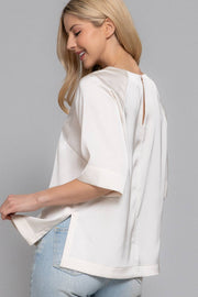 Grace Note Satin Blouse
