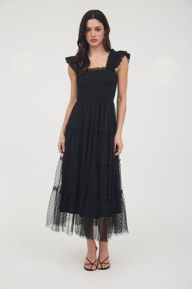 Lila Dot Midi Dress