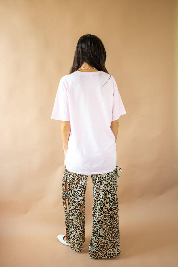 Girl Dinner Graphic Tee Pink