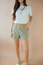 Zoey Corduroy Shorts Olive