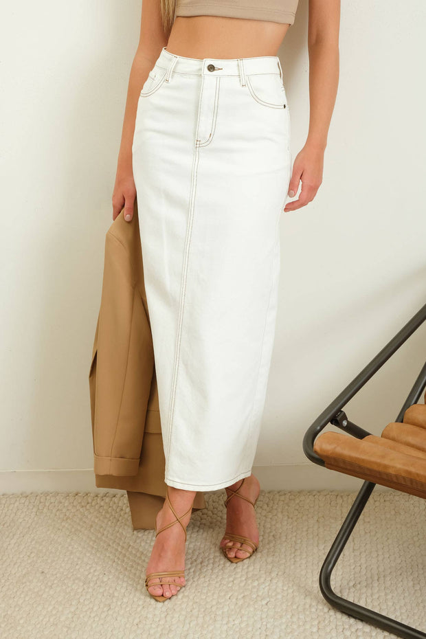Isley Denim Midi Skirt
