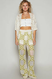 Romy Crochet Button Top