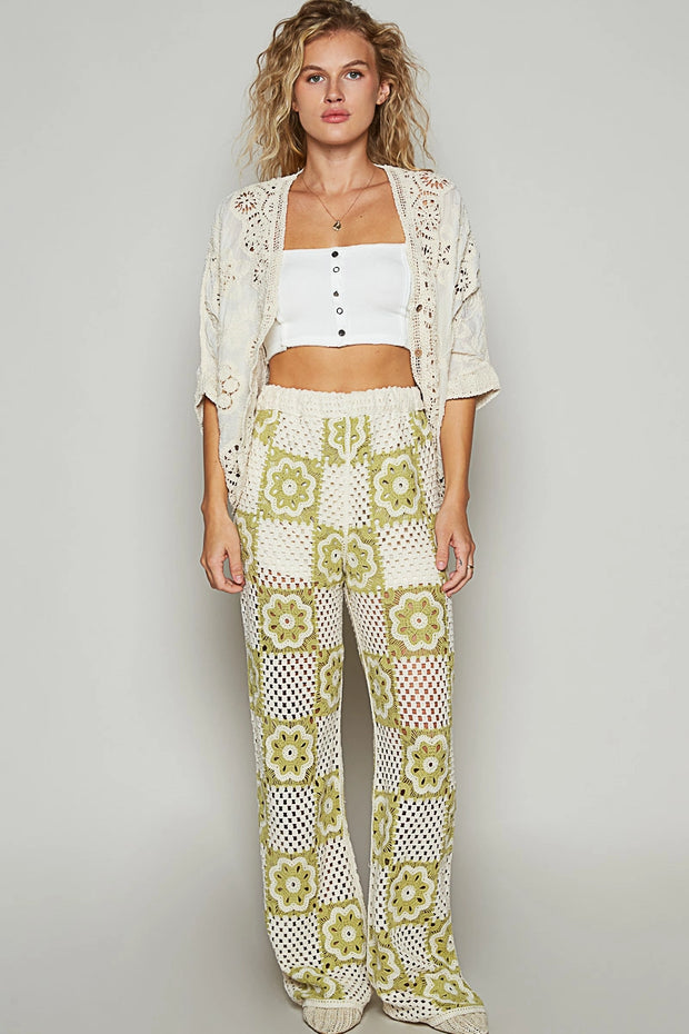 Romy Crochet Button Top