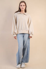 Brielle Waffle Knit Pullover