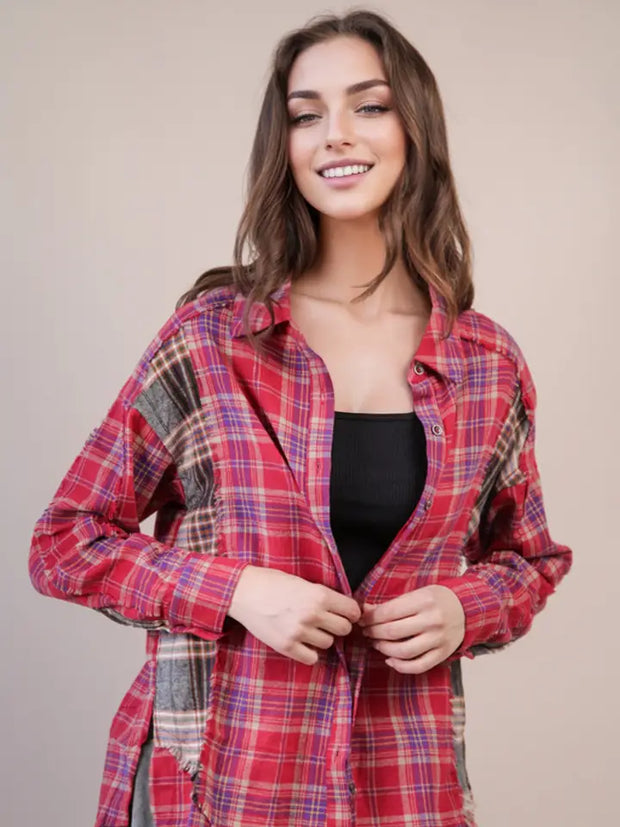 Sloane Flannel Top