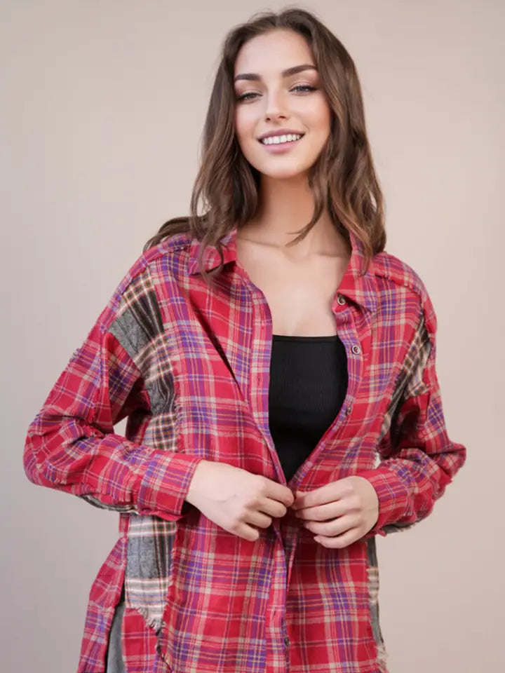 Sloane Flannel Top