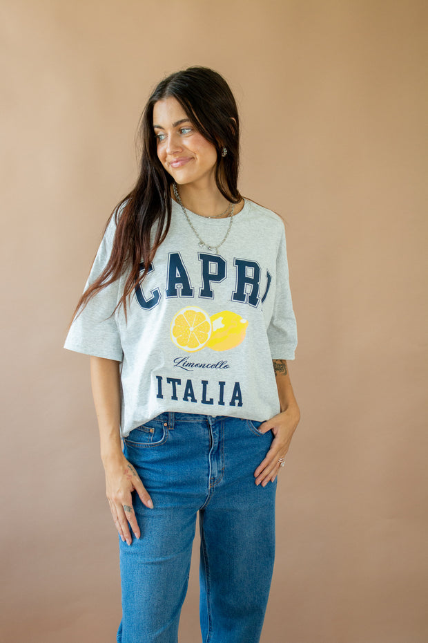 Capria Italia Oversized Tee Grey