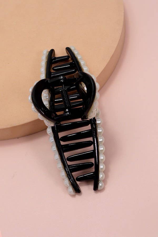 CLASSIC PEARL HAIR CLAW CLIPS