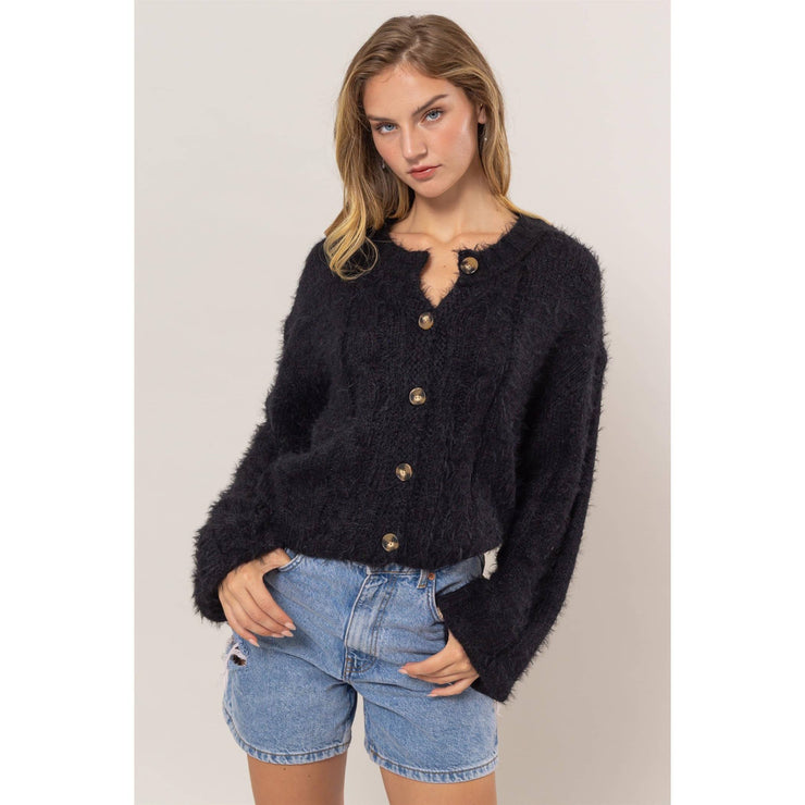 Sabrina Fuzzy Cardigan