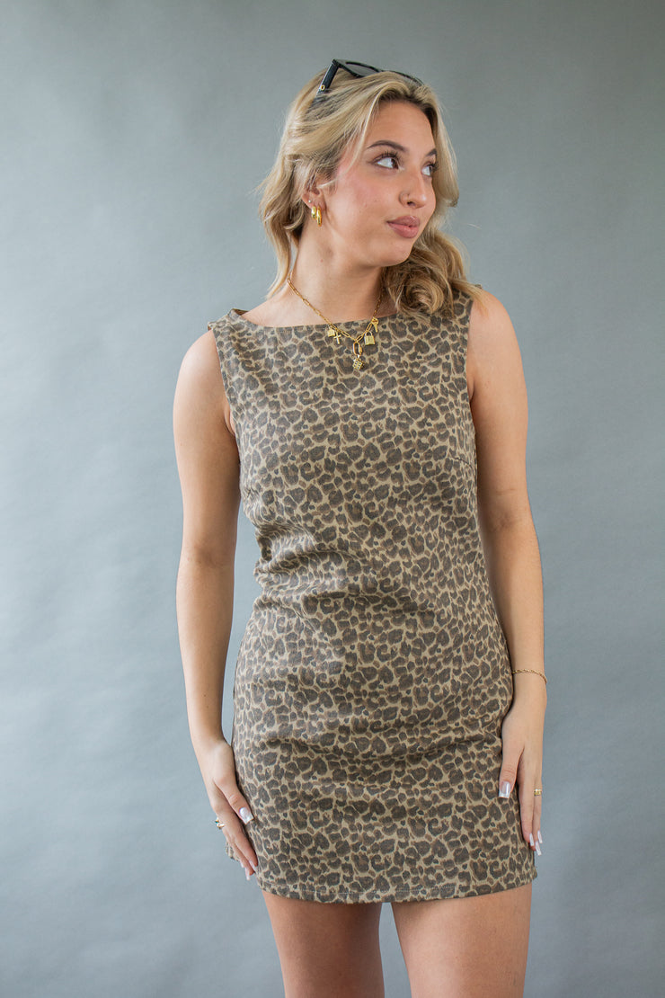 Marina Leopard Dress