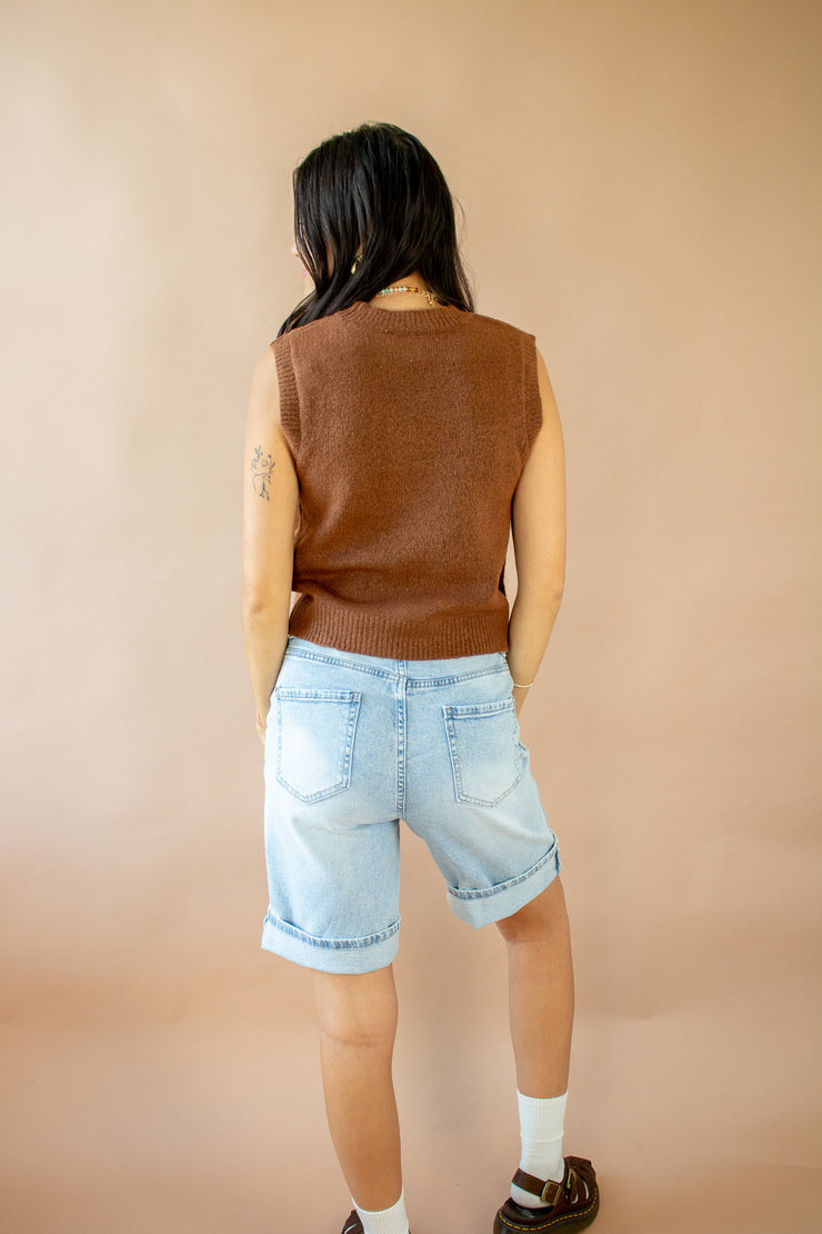 Amy Sweater Vest Brown