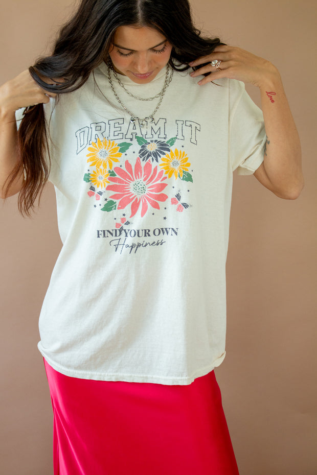 Dream It Spring Graphic Tee Ivory