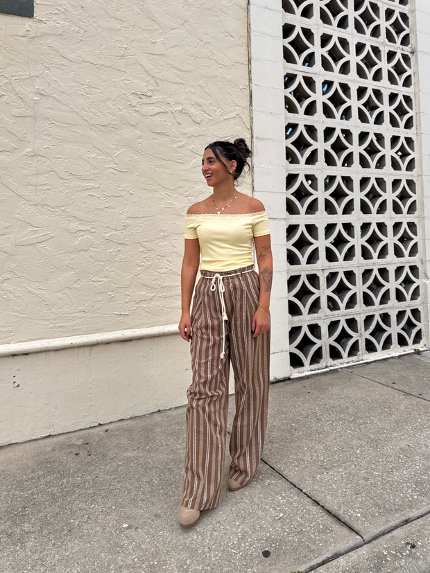 Seaside Stripe Linen Pants