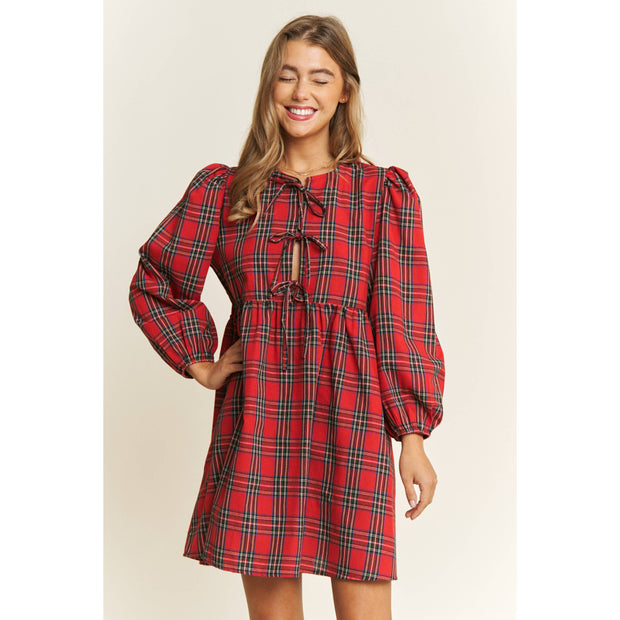 Christmas Day Plaid Dress