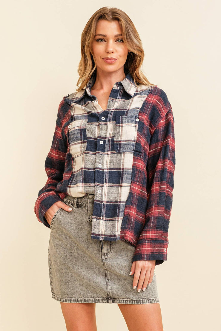 Claire Flannel Top