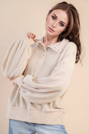 Brielle Waffle Knit Pullover