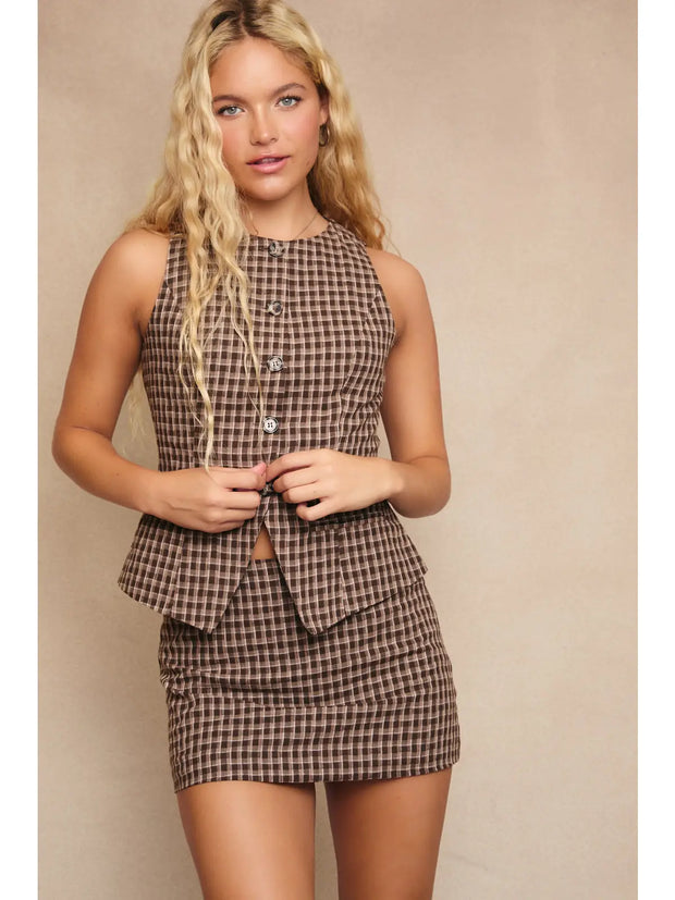 Blair Plaid Vest Top